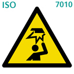 頭上障害物(ISO 7010) 頭上の障害物(ISO 7010)